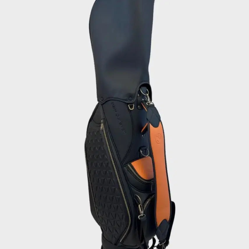 [BUNJANG] BMW Premium Golf Caddy Bag Black Cognac / BMW 프리미엄 골프 캐디백 블랙꼬냑