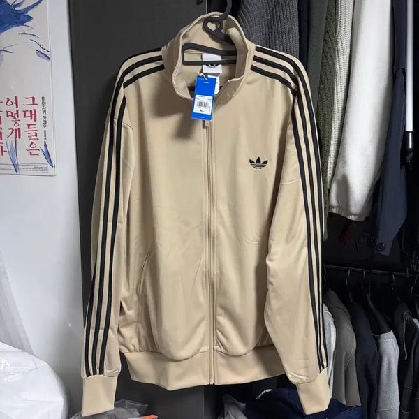 [BUNJANG] Adidas Firebird Track Top Jersey - Stone Khaki (XL) / 새상품(XL)아디다스 파이어버드 트랙탑 져지 스톤 카키