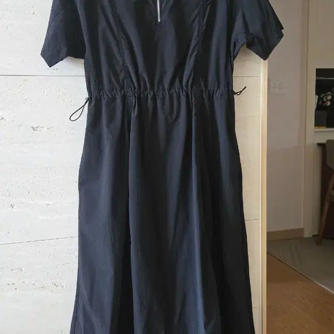 [BUNJANG] Vov Zip-Up String Long Dress / 보브 집업 스트링 원피스