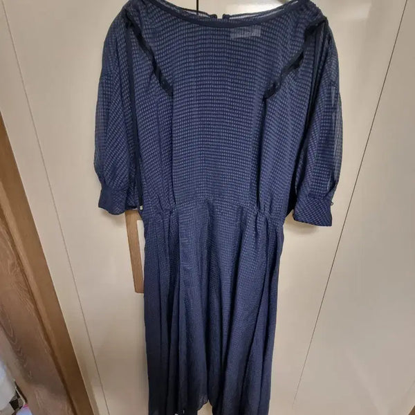 [BUNJANG] SJSJ Navy Pattern Long Dress Size 82 / sjsj 원피스 82사이즈