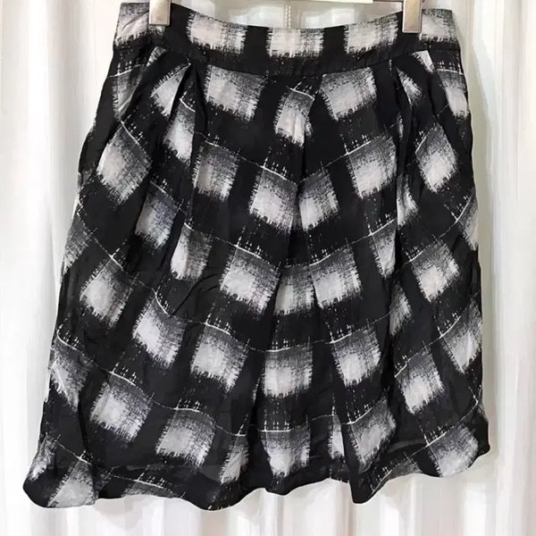 [BUNJANG] Club Monaco Cotton Check Skirt Size 2 (US) / 클럽 모나코 아사면 체크 스커트 55-66