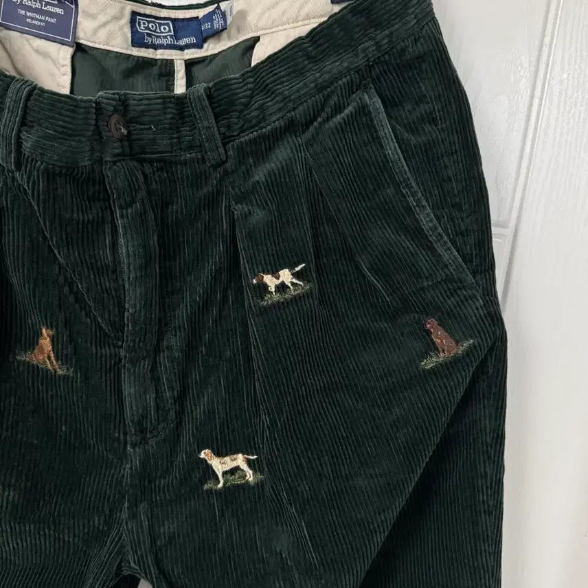 [BUNJANG] Polo Ralph Lauren Whitman Chino Corduroy Pants Olive Green / 폴로 랄프로렌 휘트먼치노 코듀로이 올리브그린