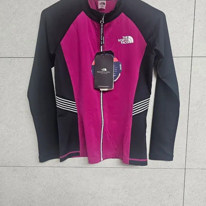 [BUNJANG] The North Face Pink Black Women's Zip-Up Rash Guard / 노스페이스 핑크 블랙 여성 집업 래쉬가드