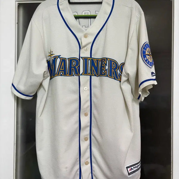 [BUNJANG] Majestic Seattle Mariners Vintage Ivory Authentic Jersey L / 마제스틱 시애틀매리너스 빈티지 아이보리 유니폼 L