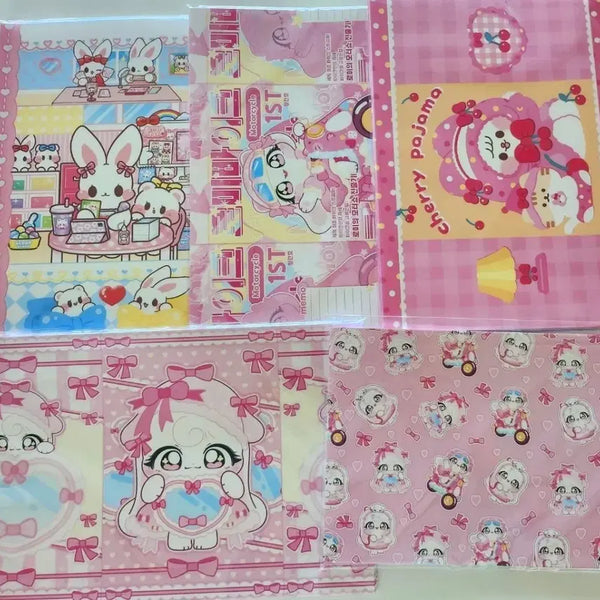 [BUNJANG] Wrapping Paper Set (5 Sets) / (특가) 포장용품 랩핑지 5세트 ( 사진그대로 일괄) 로미 슈니 토미