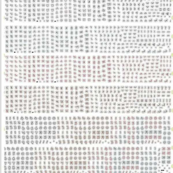 [BUNJANG] PolangPolang Original Handwritten Hangeul Kiss-cut Sticker Set / 폴랑폴랑 오리지널 손글씨 한글키스컷 세트