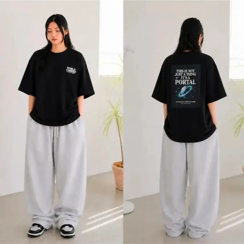 [BUNJANG] PEEPS Cosmic Portal SS Oversized T-Shirt / PEEPS 핍스 Cosmic Portal SS Tee 반팔티 오버핏