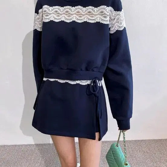 [BUNJANG] Boutique M Lace Setup Set - Imported Clothing / 부티크엠 레이스 셋업 수입의류