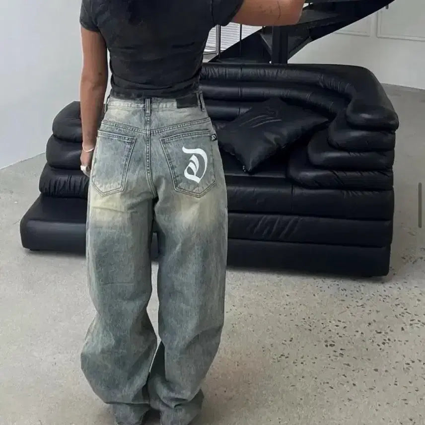 [BUNJANG] ODDODEAR Tony Wide Denim Pants Size 1 / 오도어 토니 와이드 데님 1 사이즈