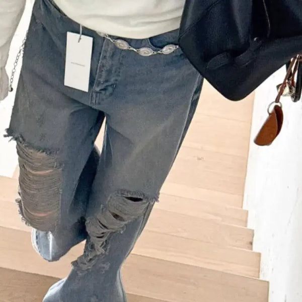 [BUNJANG] Salon de Magdeburg Vintage Wide Denim Jeans / 살롱드매그 구제와이드데님 s