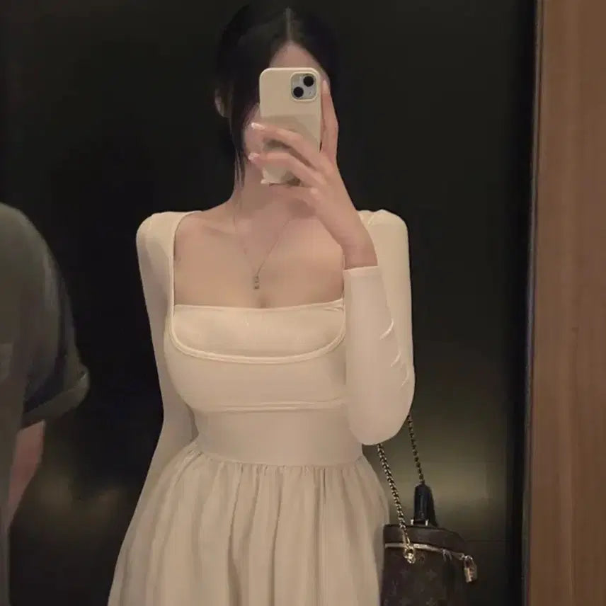 [BUNJANG] Inez Lauren Maxi Dress Ivory / 새)이네즈 로랑 맥시원피스_아이보리