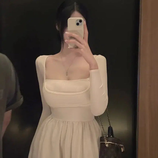[BUNJANG] Inez Lauren Maxi Dress Ivory / 새)이네즈 로랑 맥시원피스_아이보리