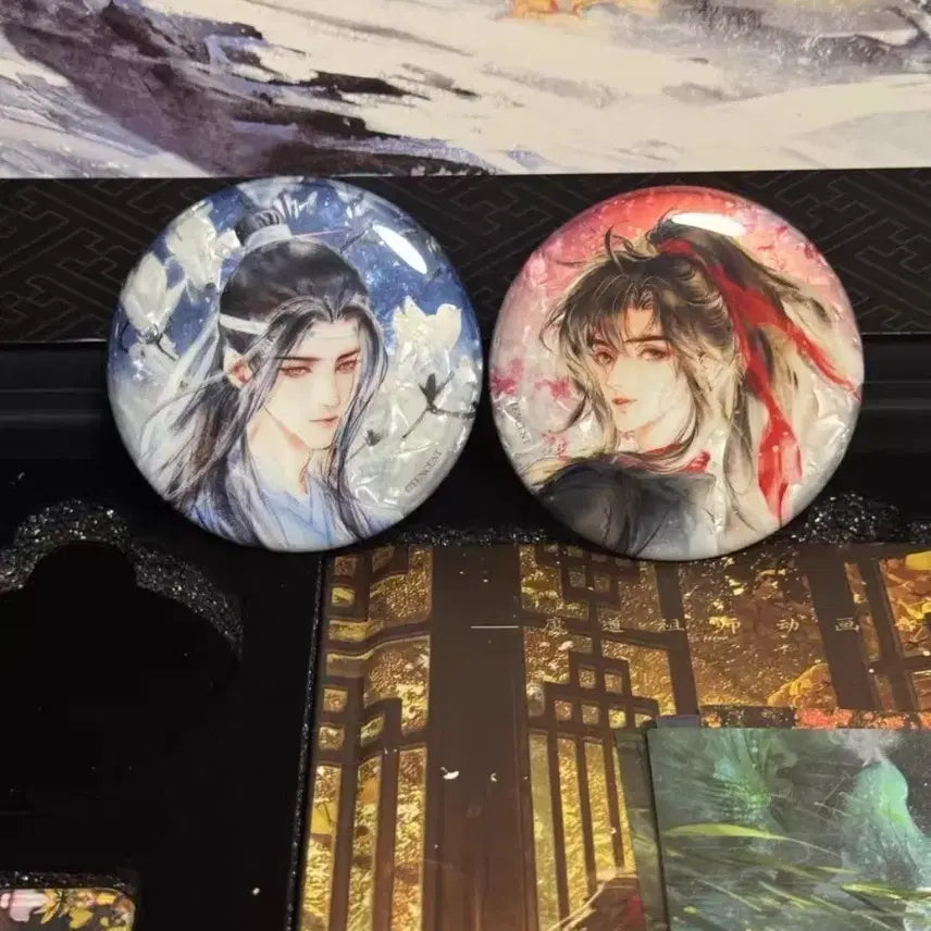 [BUNJANG] The Untamed Lan Wangji Wei Wuxian Official Badge (Sealed) / (미개봉) 마도조사 남망기 위무선 공식 뱃지