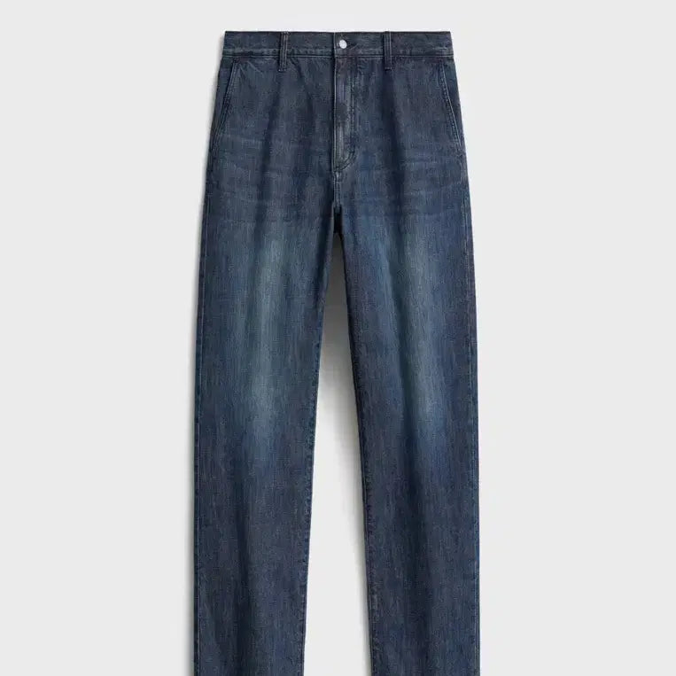 [BUNJANG] Foundry One-Washed Straight Denim Mid Indigo Size 3 / (새제품) 포터리 원워시드 스트레이트 데님 미드 인디고 3사이즈