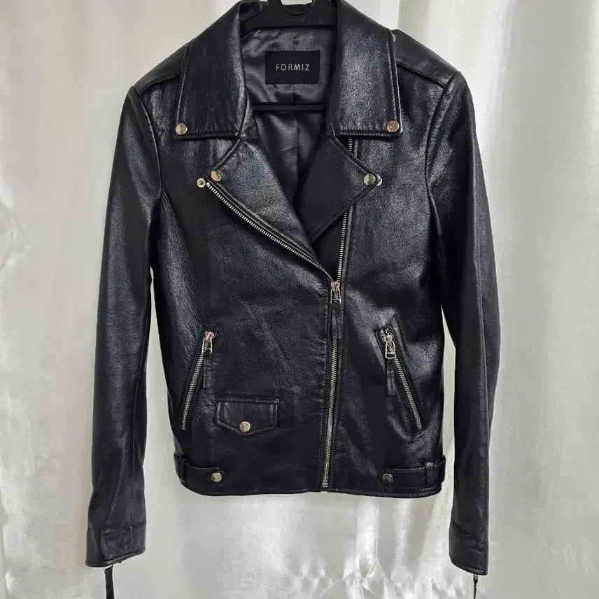 [BUNJANG] FORMIZ Black Leather Rider Jacket / FORMIZ 블랙 레더 라이더 자켓 (2034)