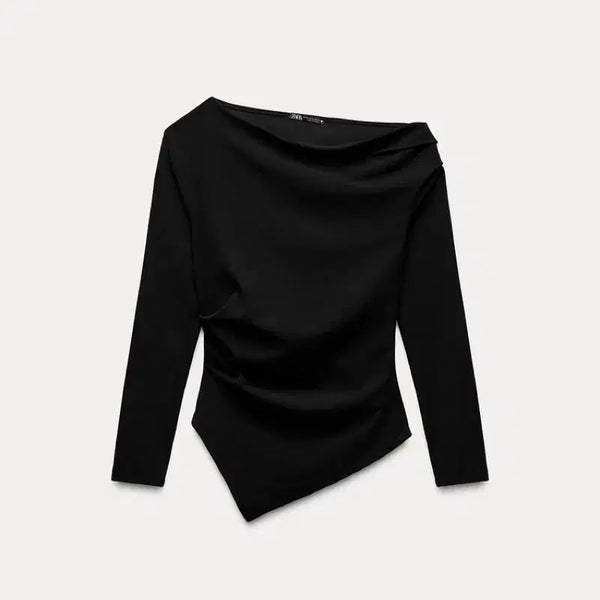 [BUNJANG] Zara Asymmetrical Hem Top / zara 자라 언발란스 비대칭 탑