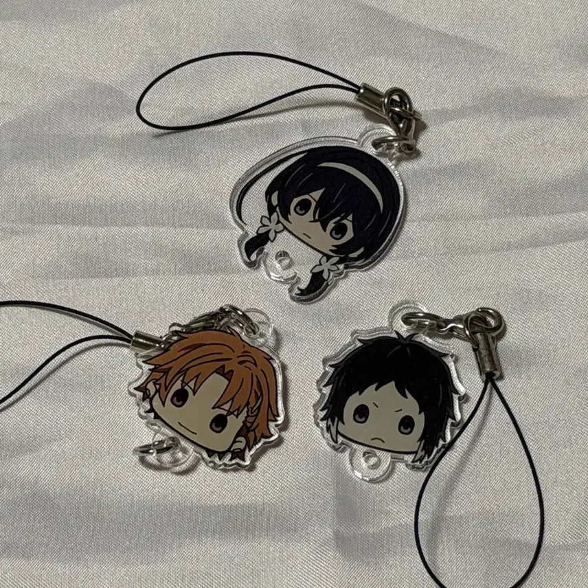 [BUNJANG] Bungo Stray Dogs Akutagawa Tachihara Kyoka Mini Keyring Bundle Set / 문스독 아쿠타가와 타치하라 쿄카 미니 키링 일괄