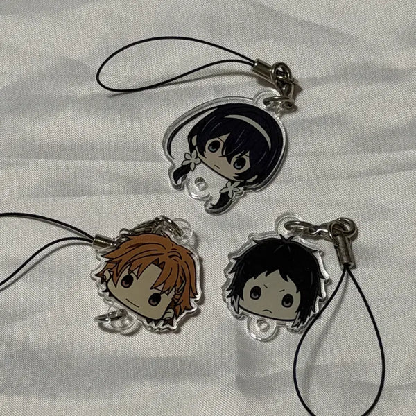 [BUNJANG] Bungo Stray Dogs Akutagawa Tachihara Kyoka Mini Keyring Bundle Set / 문스독 아쿠타가와 타치하라 쿄카 미니 키링 일괄