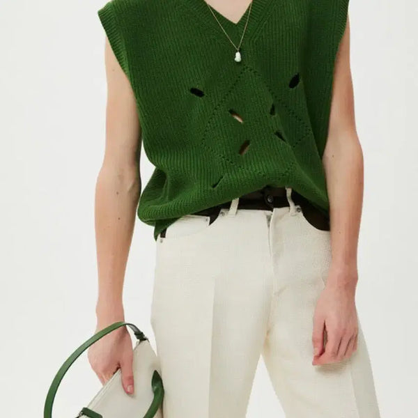 [BUNJANG] Moonseon Knit Vest One Size (M) / 문선 니트 베스트 one size(m)