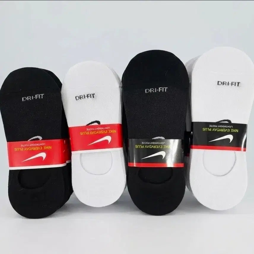 [BUNJANG] Nike Dri-FIT Lightweight No-Show Socks (10 Pairs) / 나이키 드라이핏 덧신 양말 블랙/화이트 10켤레 15,000원 무료배송