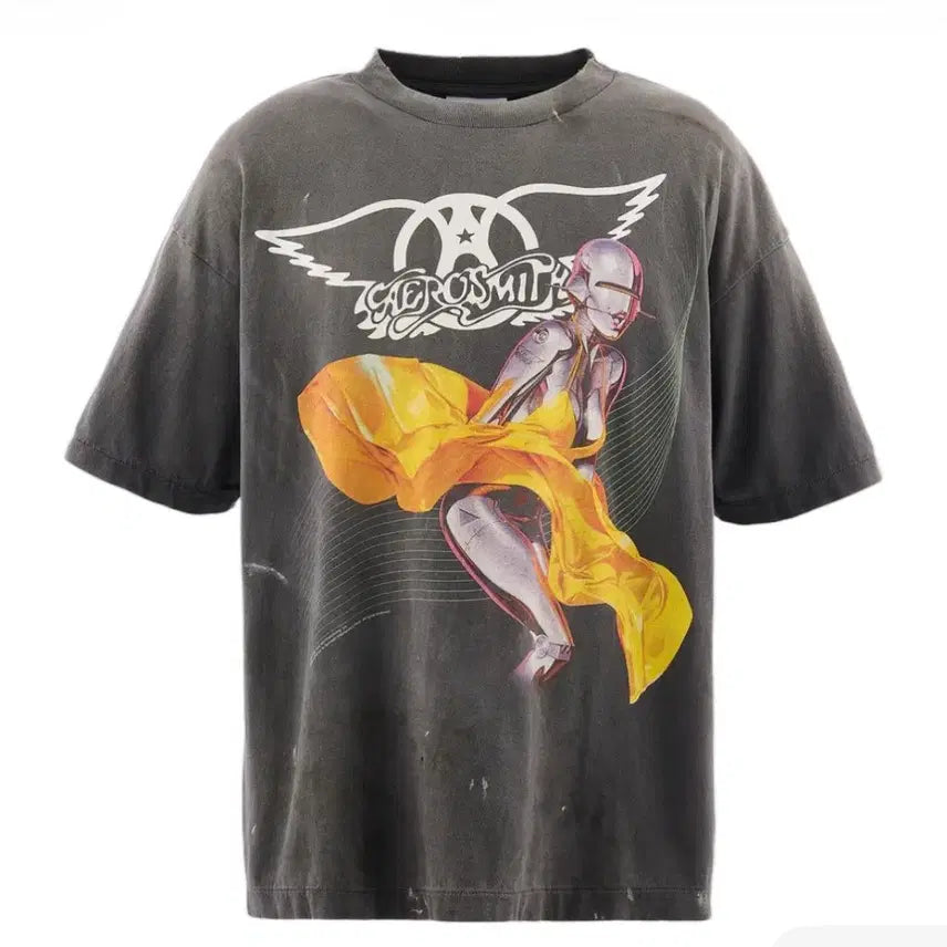 [BUNJANG] Saint Michael Aerosmith Graphic T-Shirt XL / 세인트미카엘 에어로스미스 XL