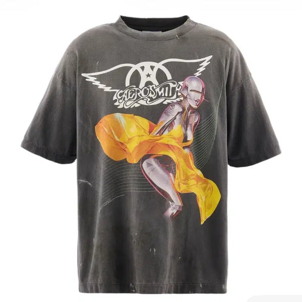[BUNJANG] Saint Michael Aerosmith Graphic T-Shirt XL / 세인트미카엘 에어로스미스 XL