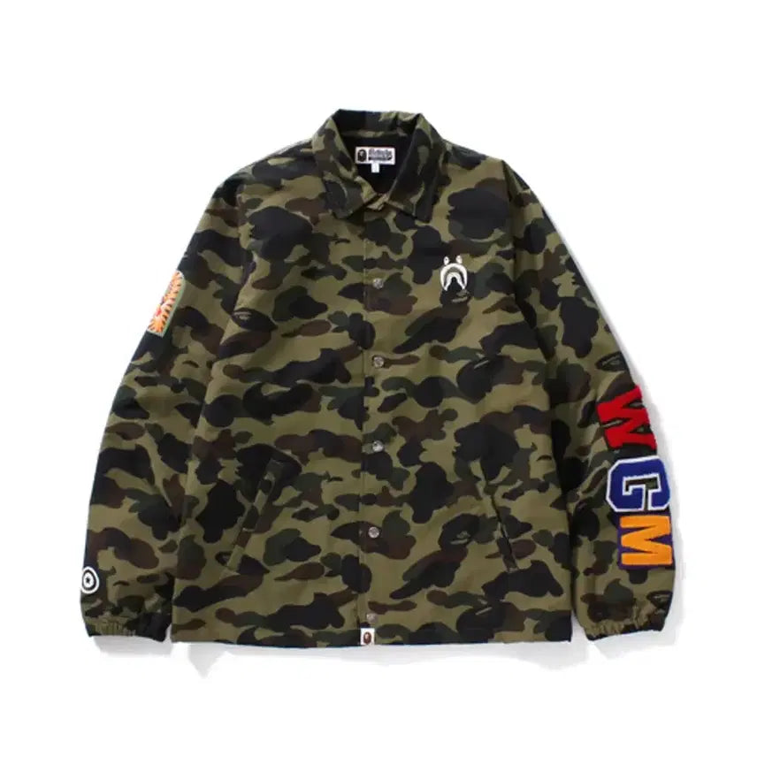 [BUNJANG] BAPE 1st Camo Shark Coach Jacket / L)베이프 1ST 카모 샤크 코치 자켓