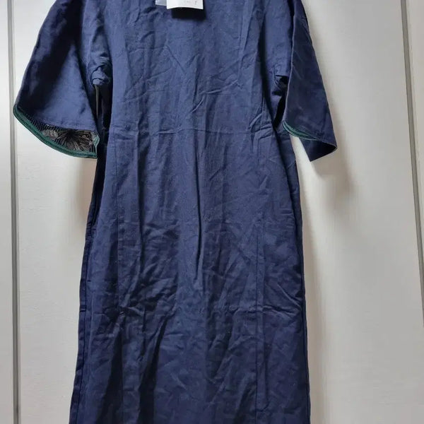 [BUNJANG] Anybelievable Linen Blend Dress Navy S / #새상품# 아니베에프 린넨 혼방 원피스 S