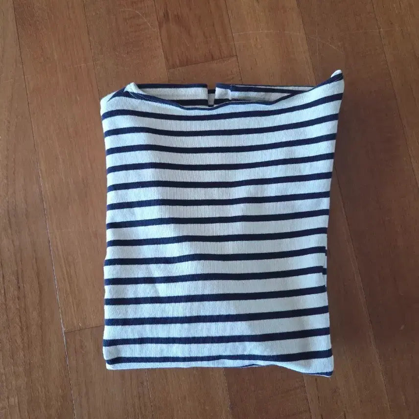 [BUNJANG] Saint James Boat Neck Striped T-Shirt - Navy, Men's M / 생제임스 보트넥 스트라이프 티셔츠 M