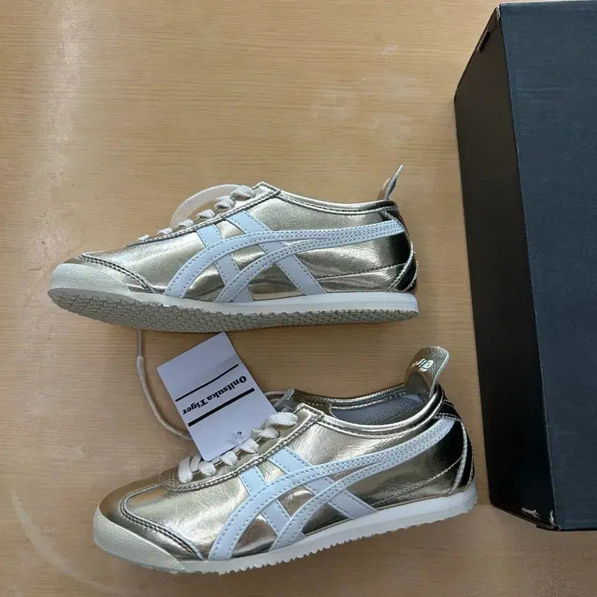 [BUNJANG] Onitsuka Tiger Mexico 66 Gold White 225 / (새상품) 225 오니츠카 타이거 멕시코 66 골드 화이트