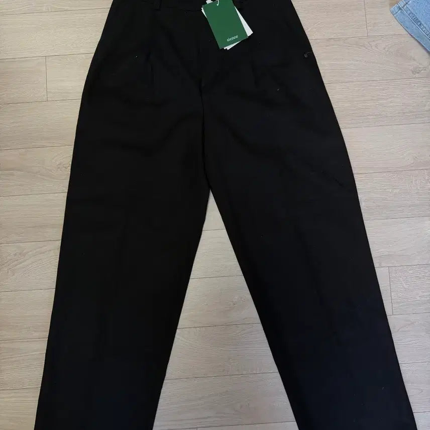 [BUNJANG] Sienne Black Wide Slacks - New / (미사용)Sienne 블랙 와이드 슬랙스 새상품