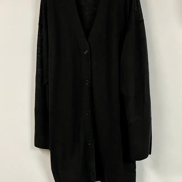 [BUNJANG] COS Linen Long Cardigan Black / COS 린넨 블랙 롱 가디건 코스