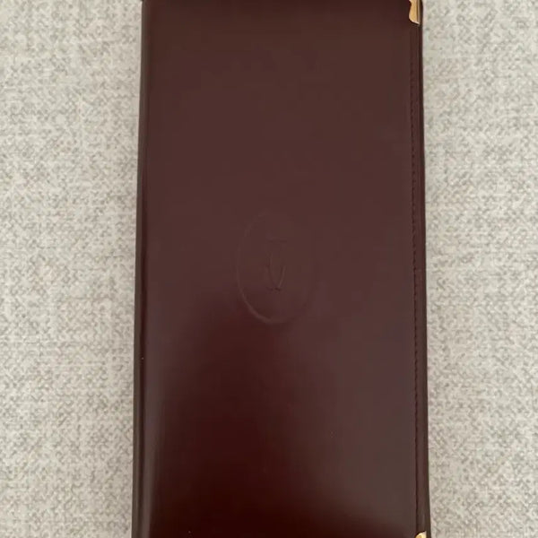 [BUNJANG] Cartier Vintage Long Wallet Burgundy / Cartier 까르띠에 빈티지 장지갑