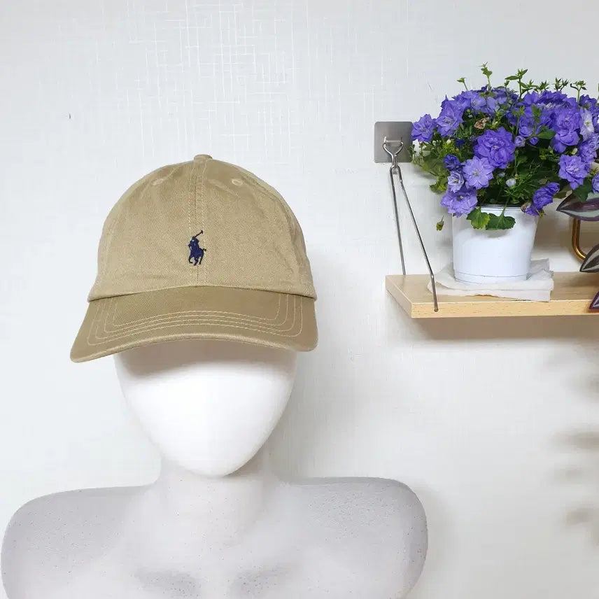 [BUNJANG] Polo Ralph Lauren Cotton Women's Ball Cap Beige / 폴로랄프로렌 신형 코튼 여성볼캡 베이지