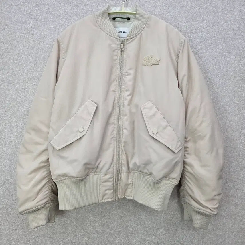 [BUNJANG] Lacoste Women's Cropped Bomber Jacket / 라코스테 여성 봄버 항공 점퍼 LACOSTE