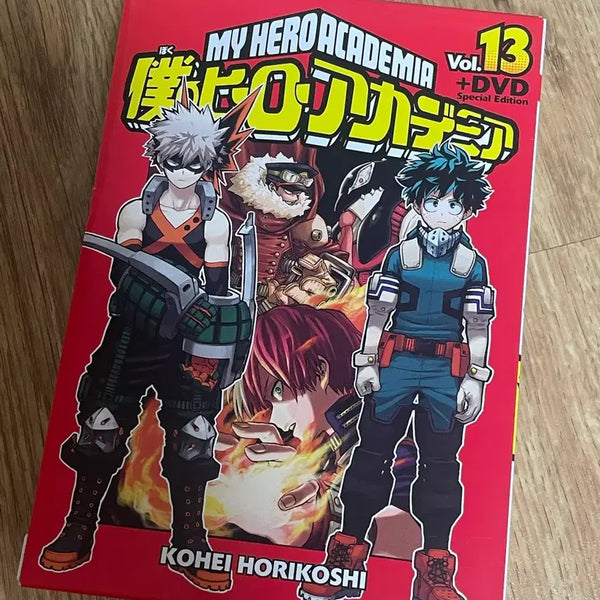 [BUNJANG] My Hero Academia Volume 13 Limited Edition Set with DVD & Storyboard Book / 나의 히어로 아카데미아 13권 +DVD애니 +콘티집 한정판 히로아카