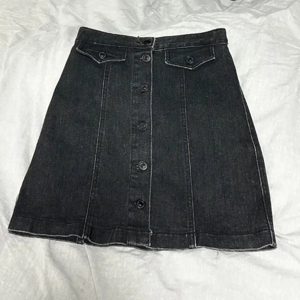 [BUNJANG] Denim Mini Skirt / 빈티지스커트 데님스커트 데님미니스커트 데님치마 A치마