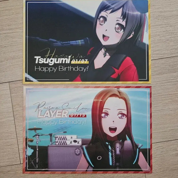 [BUNJANG] BanG Dream! Anime Plus Birthday Special Postcard Set / 뱅드림 애니플러스 생일 특전 엽서