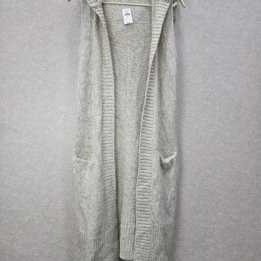 [BUNJANG] GAP Hooded Long Knit Vest / 새) 갭 후드 롱 니트 베스트 GAP