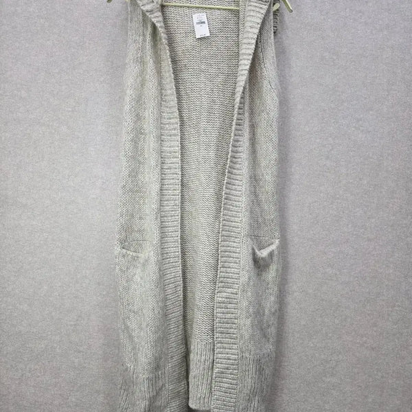[BUNJANG] GAP Hooded Long Knit Vest / 새) 갭 후드 롱 니트 베스트 GAP