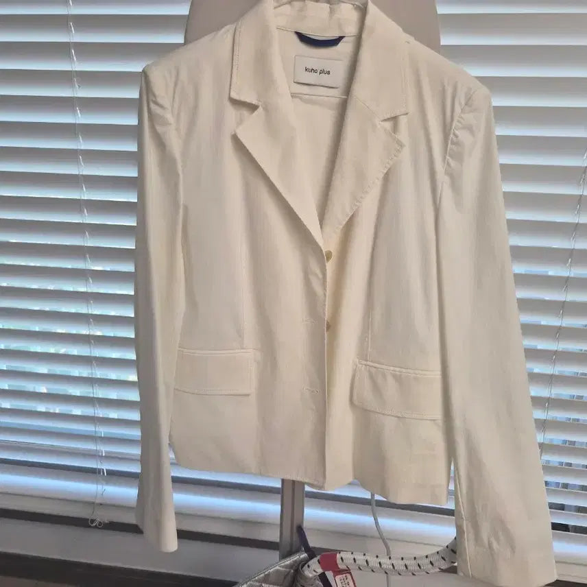[BUNJANG] Kuho Plus White Linen Jacket / Kuho plus (구호플러스)화이트 린넨 자켓