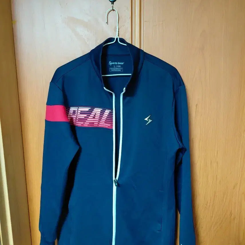 [BUNJANG] Sports Bear Navy Jersey Jacket (L) / 스포츠베어 네이비 져지 자켓 L
