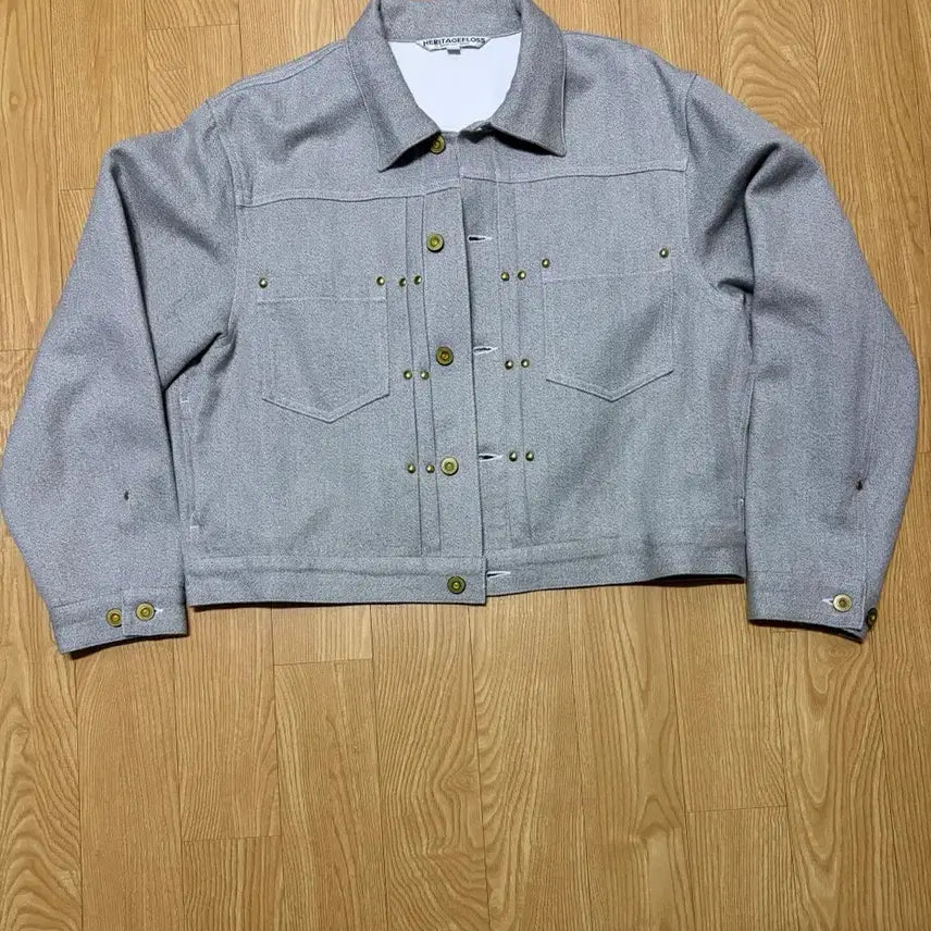 [BUNJANG] Heritage Floss Salt & Pepper Trucker Jacket / 헤리티지플로스 솔트&페퍼 트러커 자켓