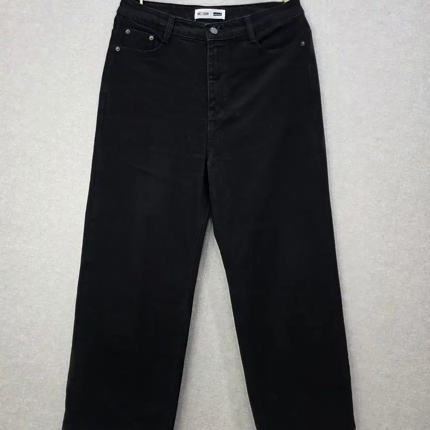 [BUNJANG] MILLIONCOR Wide Black Denim Pants / 밀리언코르 와이드 블랙 데님 팬츠 MILLIONCOR