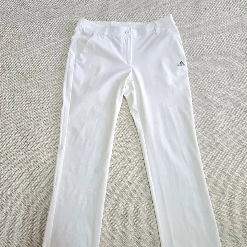 [BUNJANG] Adidas Women's Golf Spandex Pants (White, Size M / 30-inch) / 여성M 71 (30인치)아디다스 골프 스판 여름바지(봄.가을)
