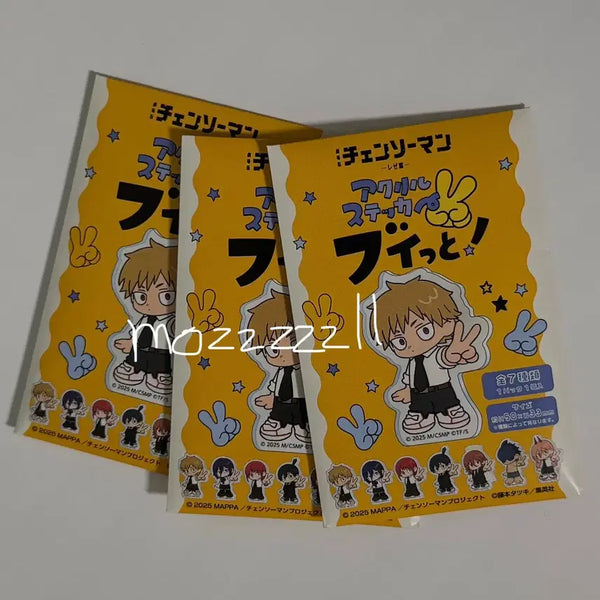 [BUNJANG] Chainsaw Man Acrylic Sticker Set (Sealed) / 체인소맨 아크릴 스티커 미개봉 레제 덴지 아키 천사 파워 마키마