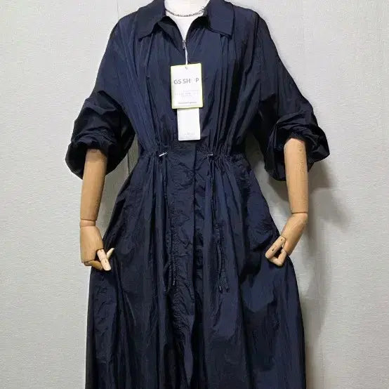 [BUNJANG] Soul Crinkly Windbreaker Navy Size 77 / 쏘울 바스락 바람막이