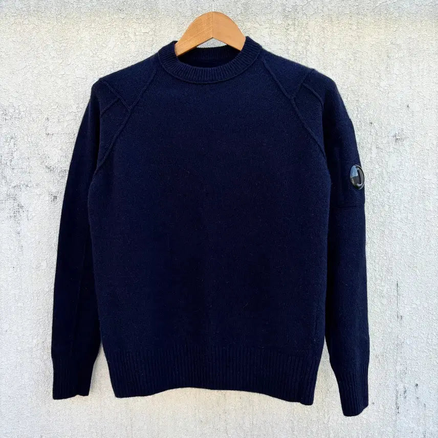 [BUNJANG] CP Company Lens Patch Wool Knit Sweater / M)CP컴퍼니 렌즈패치 울 니트 스웨터