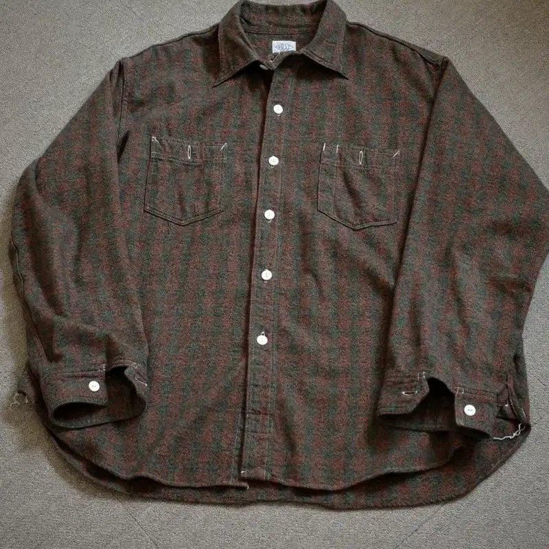 [BUNJANG] Post Overalls St. Louis Shirt Block Check / 포스트오버롤즈 st louis 셔츠 L 블록체크