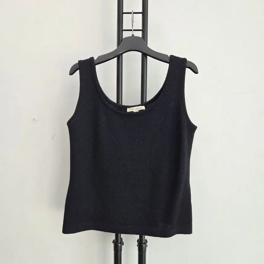 [BUNJANG] S.J. JOHN Black Sleeveless Knit / 신세계정품)) 센존 ST.JOHN  블랙 니트 민소매 니트